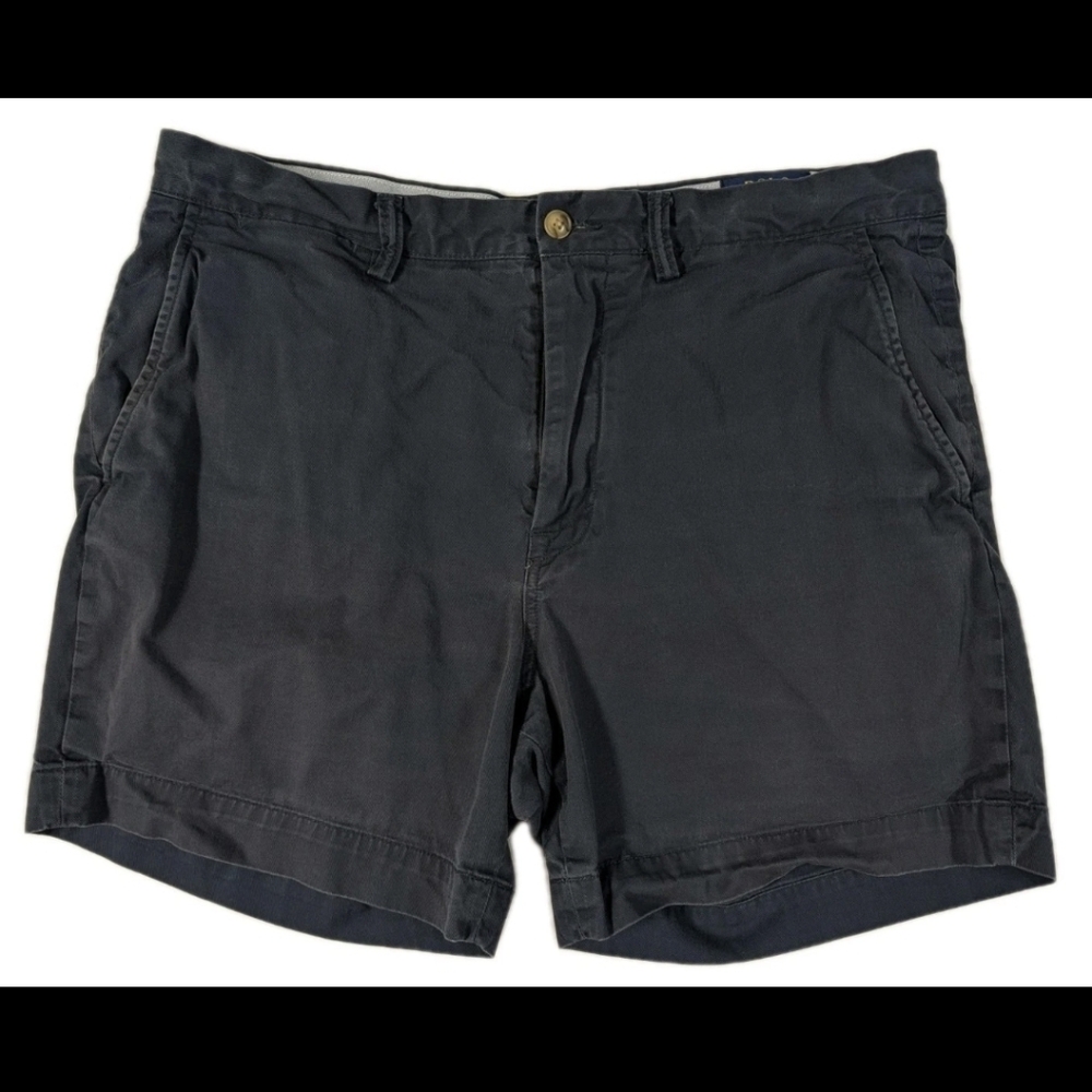 Polo Ralph Lauren Men's 35 Navy Blue 5" Inseam Stretch Classic Fit Chino Shorts